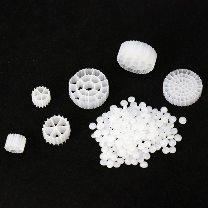 Corpo filtrante bianco dell'HDPE 64Rooms degli acquari Y5 25X4mm 0